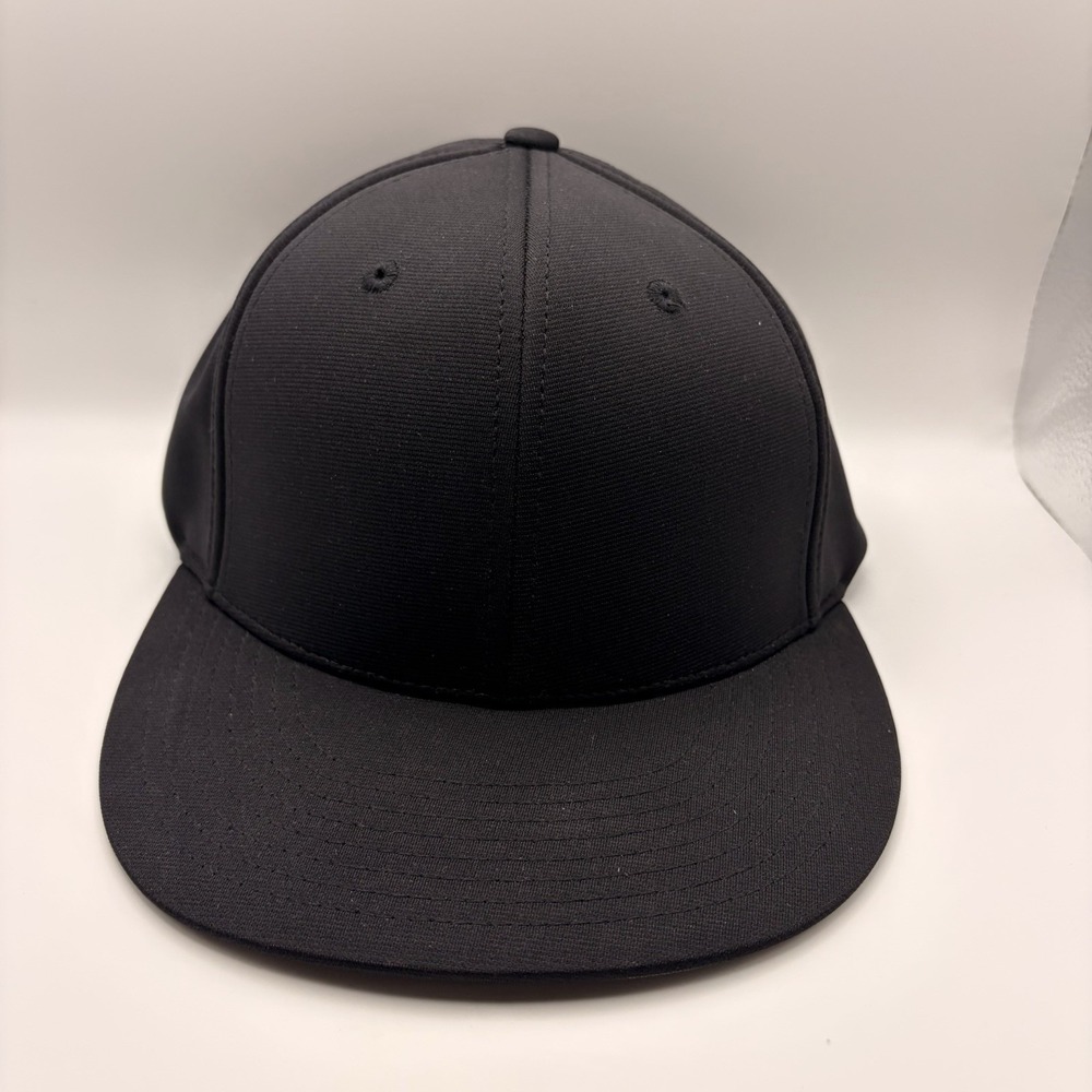 Richardson PTS20 Pulse R-Flex Black Fitted Baseball Cap Hat S/M Blank